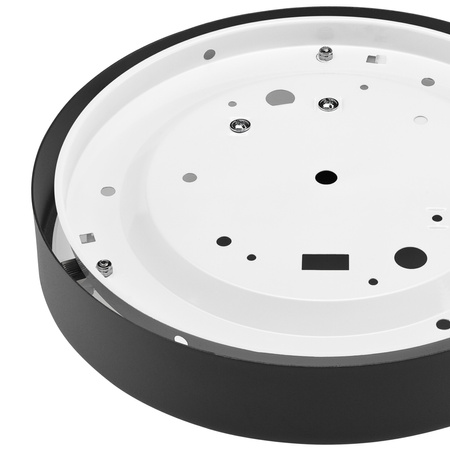 Plafond LED-Deckenleuchte JONAS E27 Rund Glasschirm Schwarz Weiß LD.PD-8.7 Lamkur