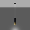 LOOPEZ 1 GU10 Hängeleuchte Elegant Schwarz und Gold SOLLUX