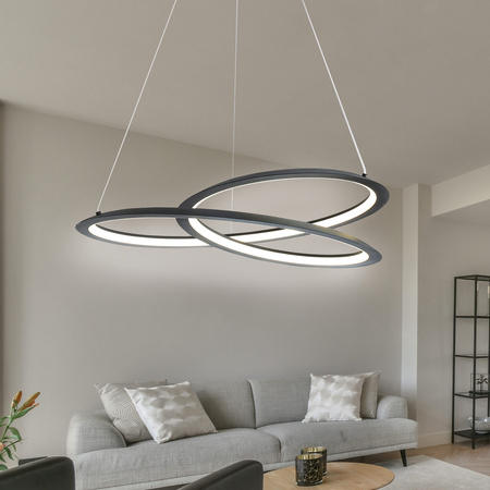 LED Hängelampe 44W 5300lm 4000K Neutral 120° Schwarz TANGO Sanico Goldlux