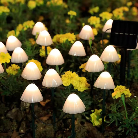 2x Solar-LED-Lampe, Solar Gartenleuchten IP65 3000K CARI LUMILED