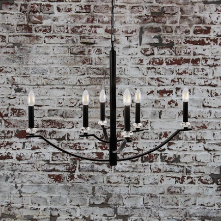 HIMS Kronleuchter Hänge-Deckenleuchte 6xE14 120cm - GOLDLUX (Polux)