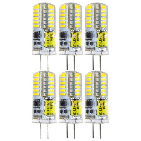 6x LED Kapseln G4, LED-Lampe 4W = 30W 380lm 4000K neutral LUMILED