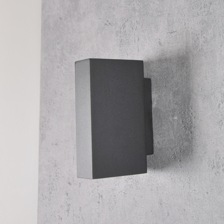 LED Elevation Wandleuchte Schwarz Oben/Unten 2x2,5W 4000K Neutral ORLEAN GOLDLUX (Polux)