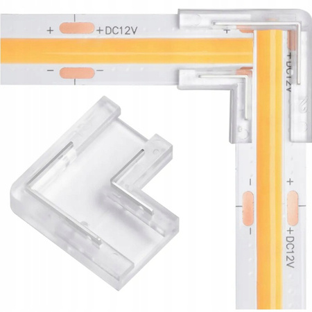 Stecker für LED-Streifen COB NEON MONO 8mm Winkel "L"