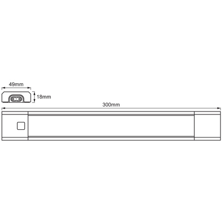 Unterschrankleuchte Linear LED 4W 290lm 3000K Warm mit Bewegungssensor Dimmbar 30cm Linear LED Slim LEDVANCE