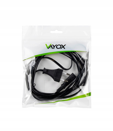 Netzkabel 1,5m Kabel für Radio TV Netzadapter CEE 7/16 - IEC 320 C7 230 V VAYOX