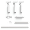 Perifo Lighting Rail Kit 1.5m + 3x LED Pendelleuchte 15.6W CCT RGB Philips HUE Bluetooth Weiß