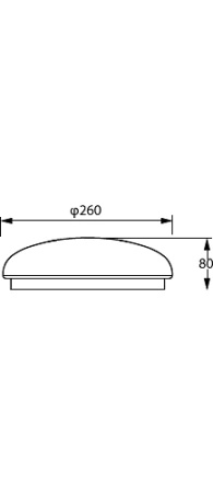 Plafond LED Aufputz SHAN 12W 4000K 26cm Rund mit Bewegungssensor PHILIPS