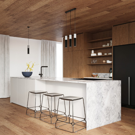 BORGIO 1 GU10 Loft Pendelleuchte Schwarz Grau SOLLUX