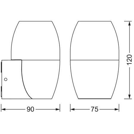 Wandleuchte GU10 IP44 Endura CANNON UP LEDVANCE Wand-Fassadenleuchte
