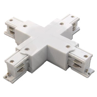 Vierfach-Kreuzverbinder für Dreiphasen-Sammelschienen weiß