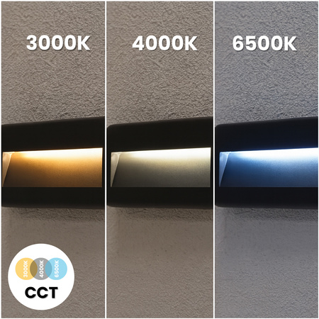 Außen Garten Treppe Wandleuchte CCT 3000-6500K LED 4W IP65 VIREO LUMILED