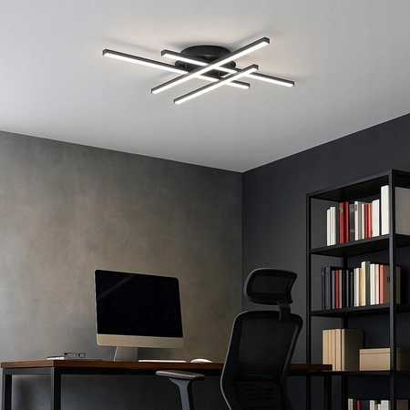 Geometrische Deckenleuchte PLAFON LED-Kronleuchter MODENA GRANDO 34W 4000K schwarz