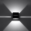Wandleuchte LOBO G9 Cube Up-Down Modern Schwarz SOLLUX