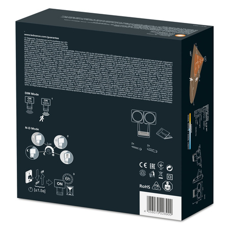 LED-Flutlicht 16W 1500lm 4000K IP55 Weiß mit Bewegungs- und Dämmerungssensor LEDVANCE Pro Spot Endura