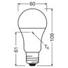 LED-Lampe A60 E27 10W = 75W 1055lm 4000lK Neutral 150° VALUE CLASSIC Osram