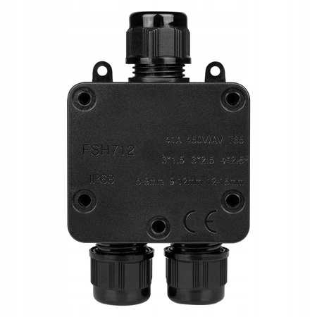 Hermetischer Anschlusskasten für Elektrokabel 1/2 Typ 2 IP68