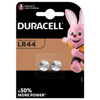 BUTTON Baterien Duracell LR44 1,5 V Blister mit 2 Stück