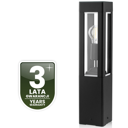 Gartenleuchte E27, Außenstehleuchte Pollerleuchte 50cm TILIA LUMILED