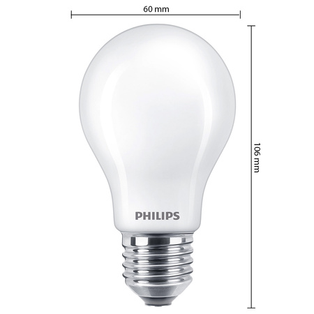 LED-Lampe E27 A60 7W = 60W 806lm 2700K Warm 300° PHILIPS
