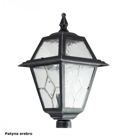 Lampenschirmkopf für stehende Gartenlampe im Freien Buntglas K 1018 N E27 Su-Ma