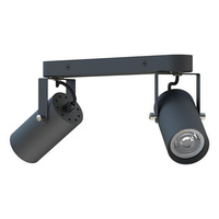 Deckenleuchte Spot Tuba Reflektor Halogenleuchte 2x GU10 Moving Black Simon Masterled