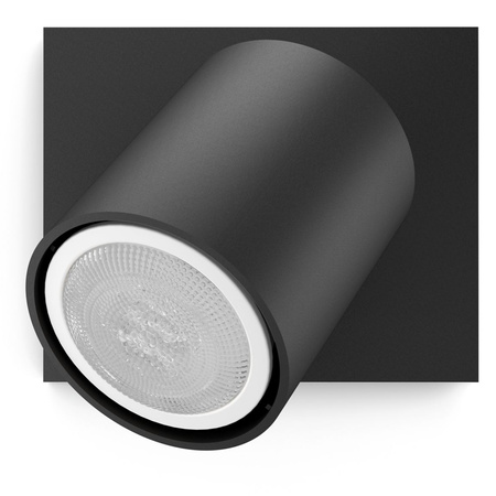 Spot Runner LED Wandleuchte Schwarz 4.2W CCT PHILIPS HUE Bluetooth Zigbee + Dimmschalter
