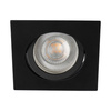 Ring Flush Mounted Ceiling Adjustable GU5.3 GU10 Square Black Dalla Kanlux Spot Luminaire