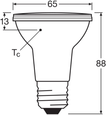 LED Lampen PAR20 E27 6.4W = 50W 350lm 2700K Warmweiß FILAMENT DIMMABLE LEDVANCE