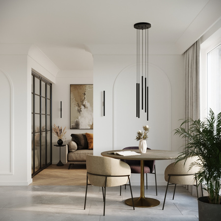 PASTELO 2 2xG9 Schwarz Modern SOLLUX Pendelleuchte für die Decke