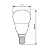 E14 LED Lampen 7W = 60W 806lm 4000K Neutral BALL PHILIPS