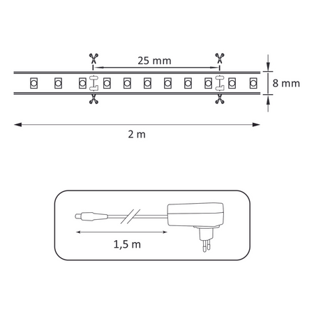 LED-Leiste 18W 1650lm 4000K Neutral 120° Weiß Dimmbar Sanico Goldlux