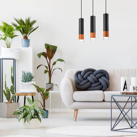 AURELIA abgehängte Deckenleuchte 3xE27 Schwarz LM-3.152 Lamkur