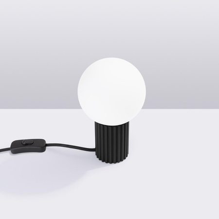 Tisch Schreibtischlampe G9 Rund Schwarz Modern Matt Halo Sollux