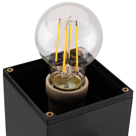 Gartenleuchte E27, Außenstehleuchte Pollerleuchte mit Bewegungsmelder 80cm TAXUS 2 LUMILED