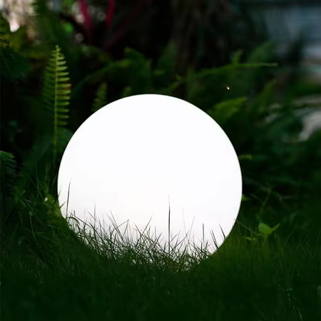 Solar-LED-Lampe, Solar Gartenleuchte IP44 6500K 20cm Kugelleuchte Weiße ATRIS LUMILED