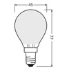 LED Lampen P45 E14 2.9W = 40W 470lm 2700K Warmweiß FILAMENT DIMMABLE LEDVANCE