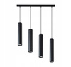 Deckenleuchte Pendelleuchte 4x GU10 Matt Schwarz Keon Masterled