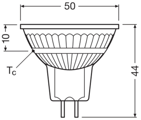 LED-Lampe MR16 Reflektor GU5.3 5W = 35W 345lm 2700K Warm CRI90 12V 36° Dimmbar SUPERSTAR Osram