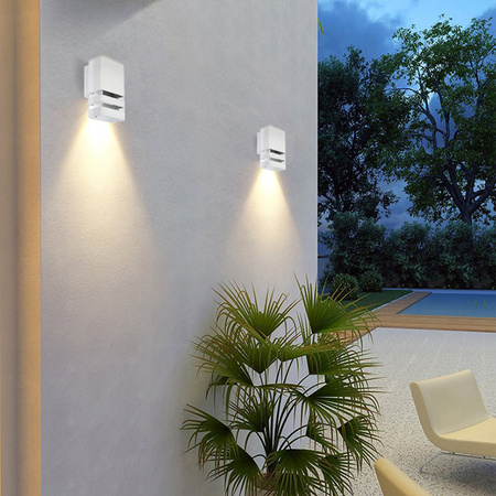 INEZ Graue Fassaden-Gartenwandleuchte GU10 ALUMINIUM IP54