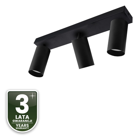 Deckenleuchte mit 3x GU10-Sockeln, Einbaustrahler HALOGEN schräg TABULA SPOT LUMILED