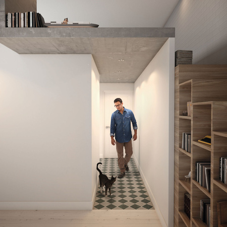 Steckbare Halogenleuchte DONEGAL 3x GU10 Quadratisch Beweglich Satin PHILIPS