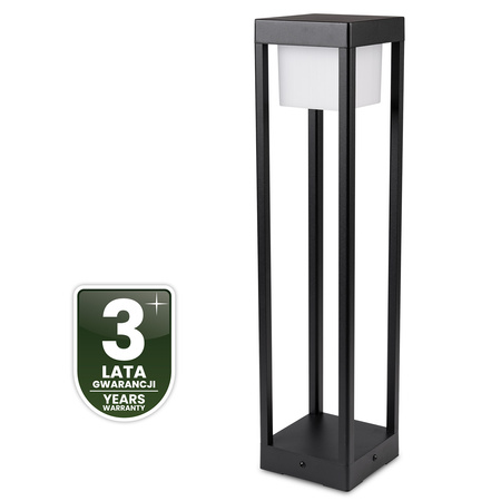LED 12W 3000K 60cm Schwarz QUERCUS LUMILED Outdoor Standing Post Gartenlampe