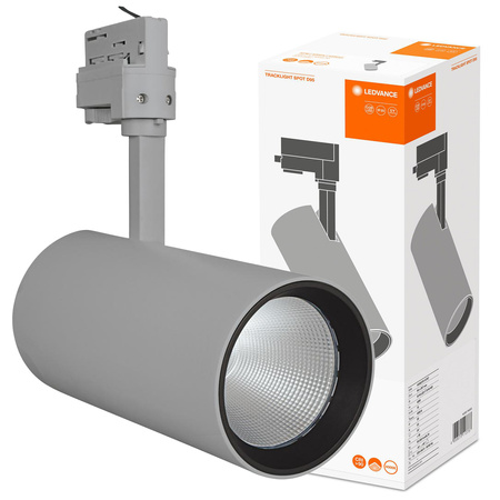 LED-Schienenlicht-Reflektor 55W 4200lm 4000K Neutral 3-Phasen einstellbar grau Schienenlicht Ledvance