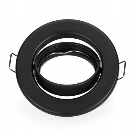 Flush-mounted GU10 Halogen Einbaustrahler Schwarz Rund Decoro Kobi