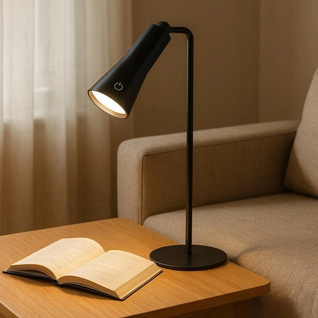 MAGNETO LED 5W 400lm 4000K Wiederaufladbar abnehmbar Schwarz MasterLED Schreibtisch Nachtlicht