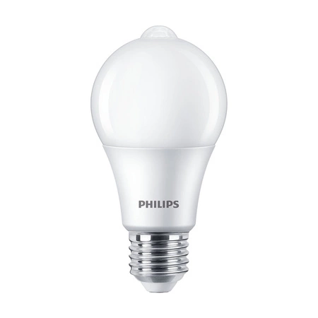 E27 A60 LED Lampen 8W = 60W 806lm 2700K Wärme 280° PHILIPS Bewegungs- und Dämmerungssensor