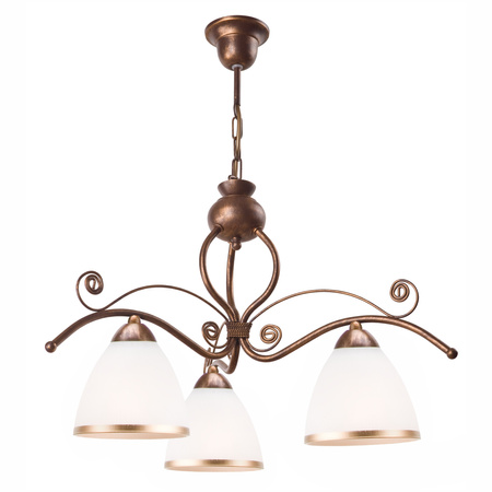 RETRO Hängelampe 3xE27 Weiß Holz Klassisch LM-3.51 Lamkur