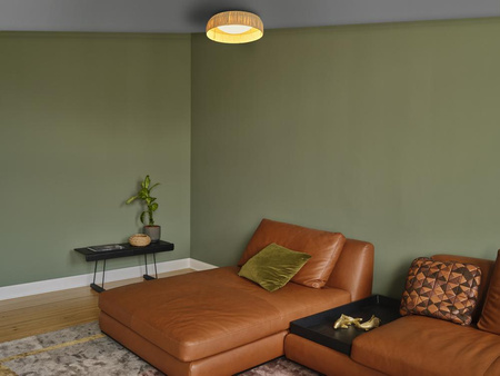 Plafond LED-Anbau-Deckenleuchte 28W 1150lm 3000K Warm Brown 50cm Dekor Ledvance