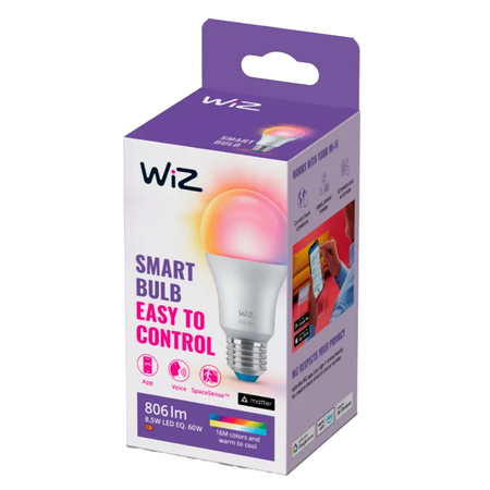 LED Lampen E27 A60 8.5W = 60W 2200-6500K + RGB SMART WiFi WiZ